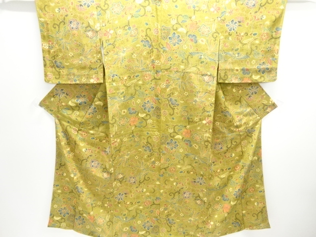 JAPANESE KIMONO / KOMON / PHEONIX & ARABESQUE FLOWER